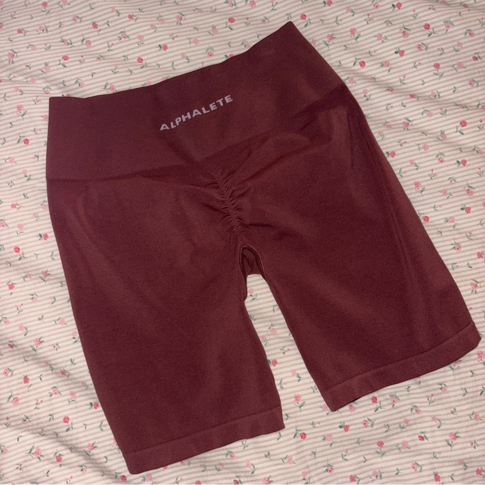 Alphalete Amplify Short 6.5” - Seamless Scrunch High Rise - Autumn - Never Worn